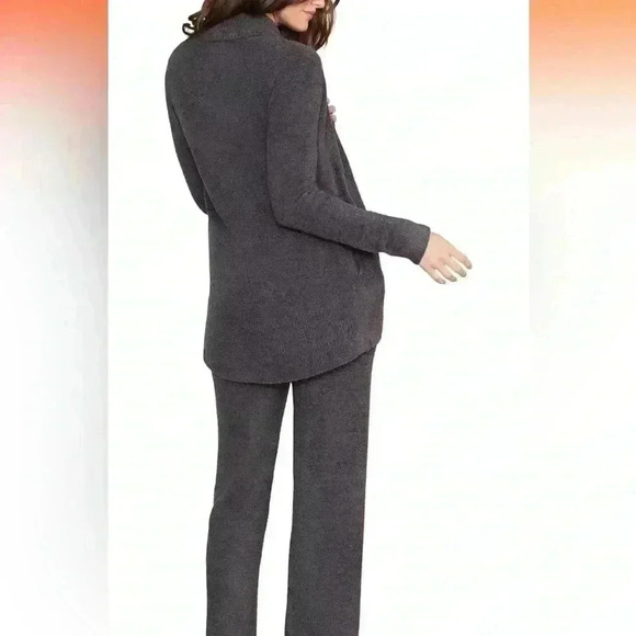 Barefoot Dreams open cardigan sweater Cozy Chic Lite XS Small gray loungewear - Picture 5 of 15